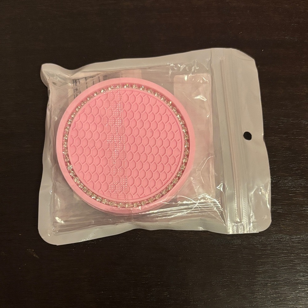 SHEIN Pink Honeycomb Coaster